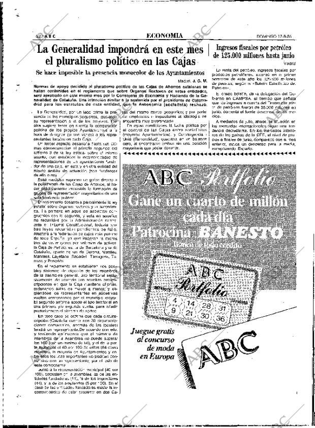 ABC MADRID 17-08-1986 página 52