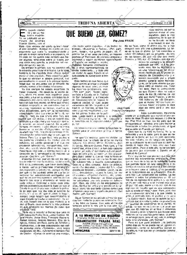 ABC MADRID 17-08-1986 página 56