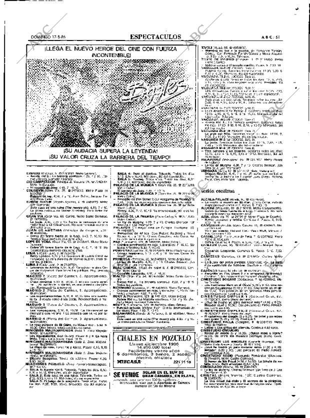 ABC MADRID 17-08-1986 página 61