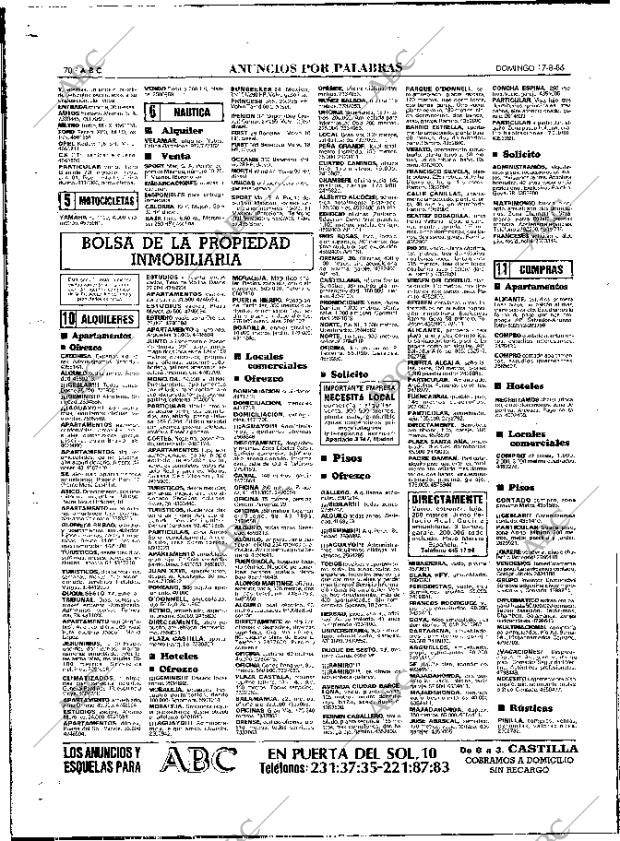 ABC MADRID 17-08-1986 página 70