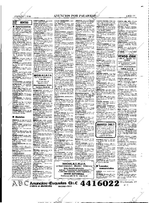 ABC MADRID 17-08-1986 página 71