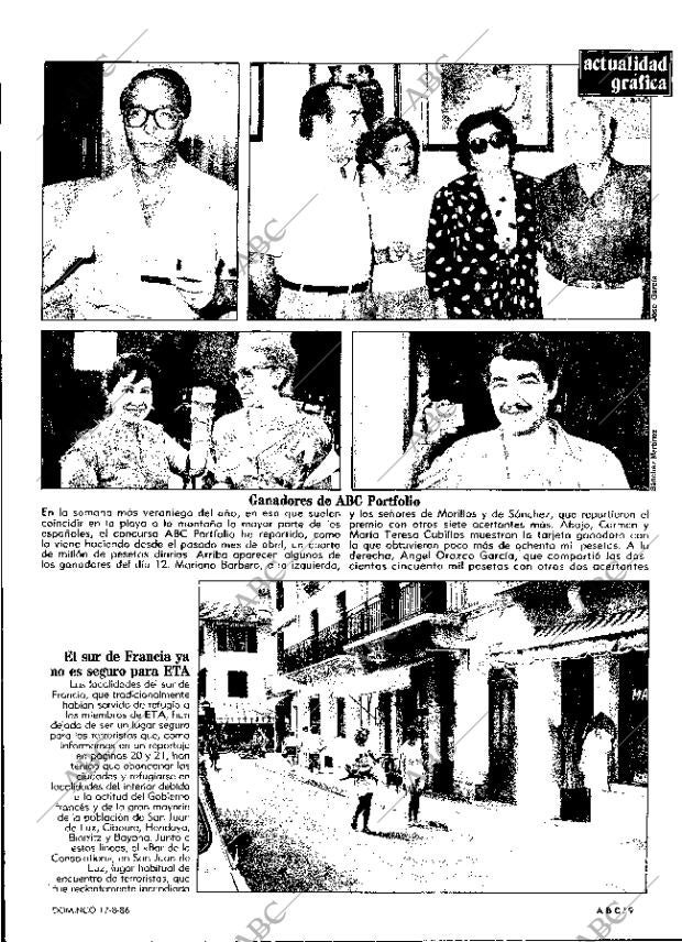 ABC MADRID 17-08-1986 página 9