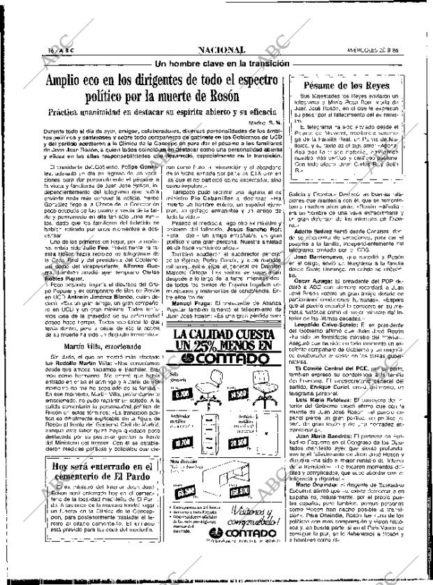 ABC MADRID 20-08-1986 página 16