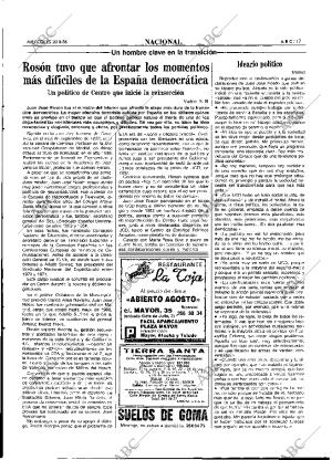 ABC MADRID 20-08-1986 página 17