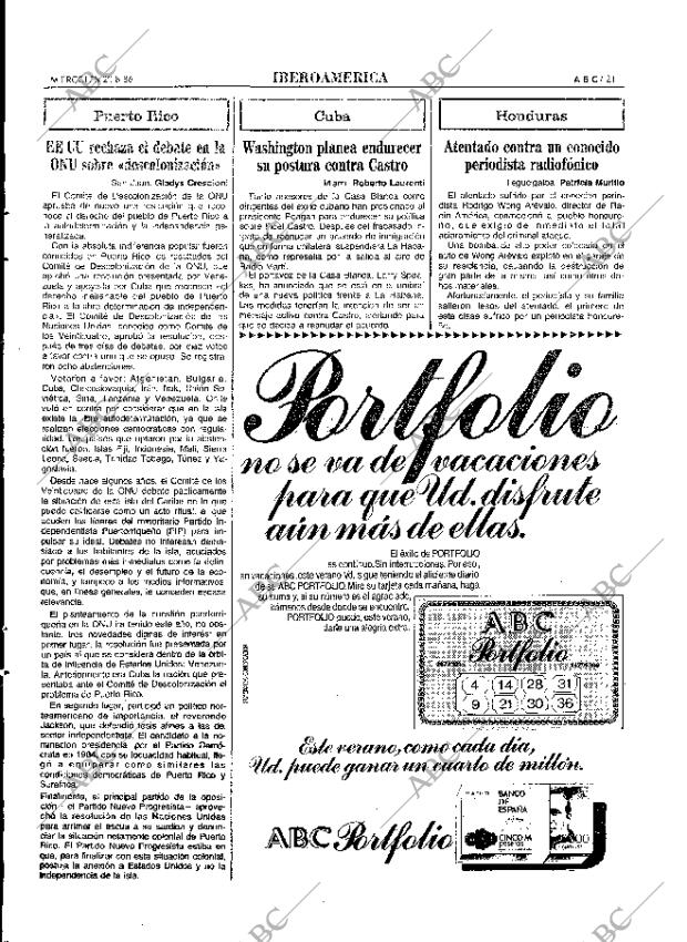 ABC MADRID 20-08-1986 página 21