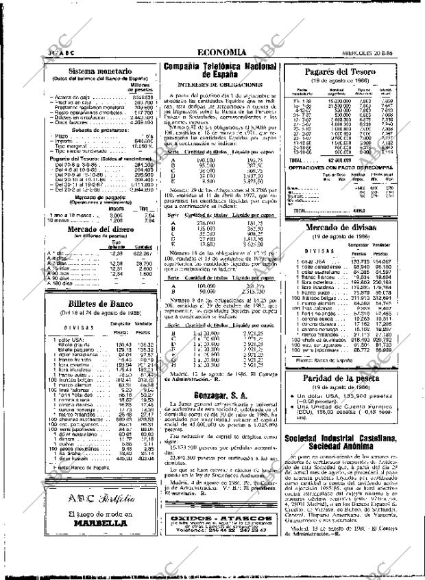 ABC MADRID 20-08-1986 página 34