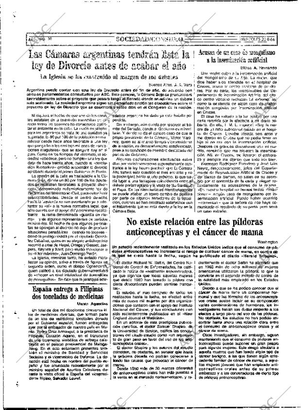 ABC MADRID 20-08-1986 página 38