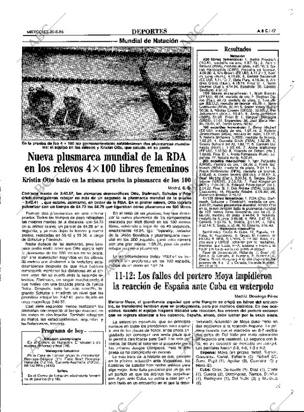 ABC MADRID 20-08-1986 página 47