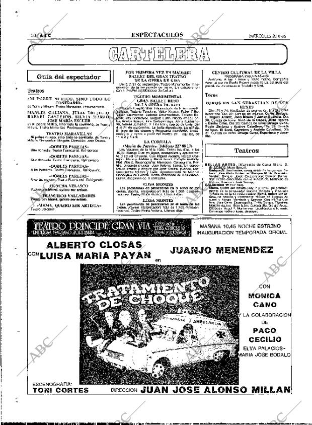 ABC MADRID 20-08-1986 página 50