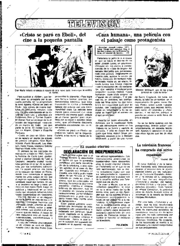 ABC MADRID 20-08-1986 página 70
