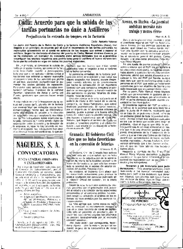 ABC SEVILLA 21-08-1986 página 24