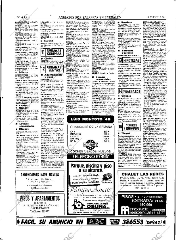 ABC SEVILLA 21-08-1986 página 52