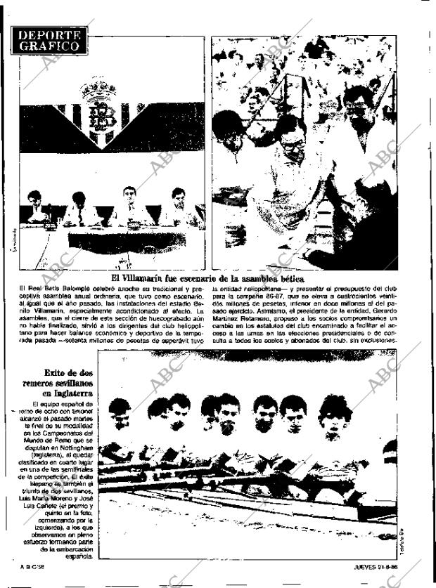 ABC SEVILLA 21-08-1986 página 58
