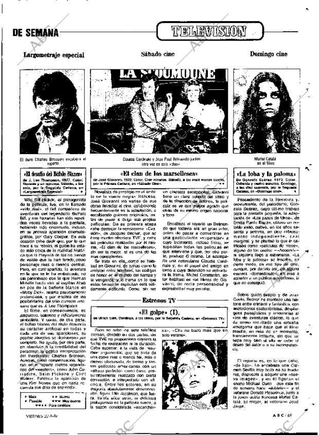 ABC MADRID 22-08-1986 página 69