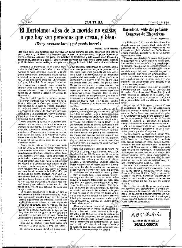 ABC MADRID 24-08-1986 página 40