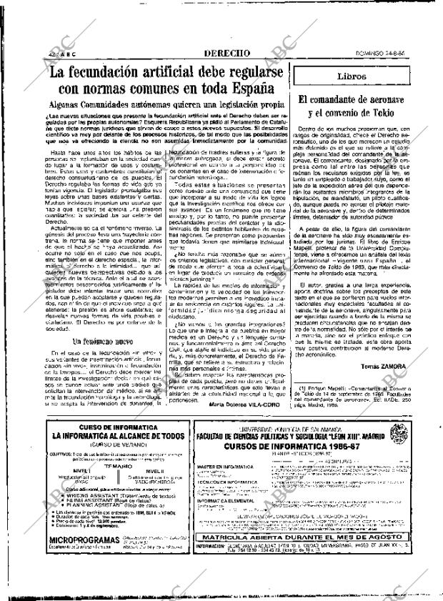 ABC MADRID 24-08-1986 página 42