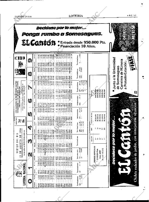 ABC MADRID 24-08-1986 página 65