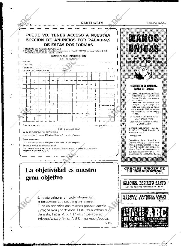 ABC MADRID 24-08-1986 página 68