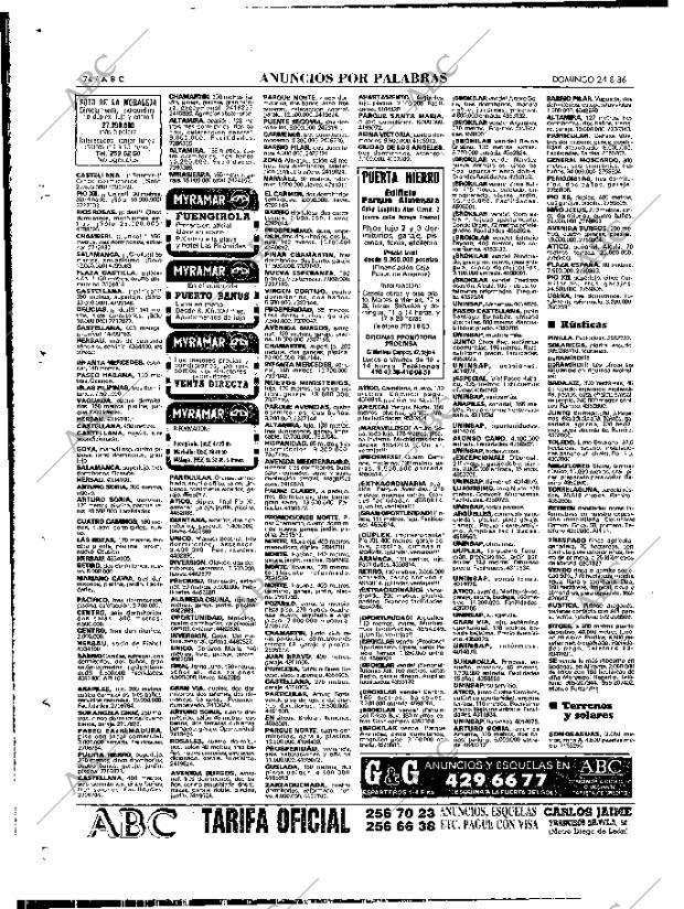 ABC MADRID 24-08-1986 página 74