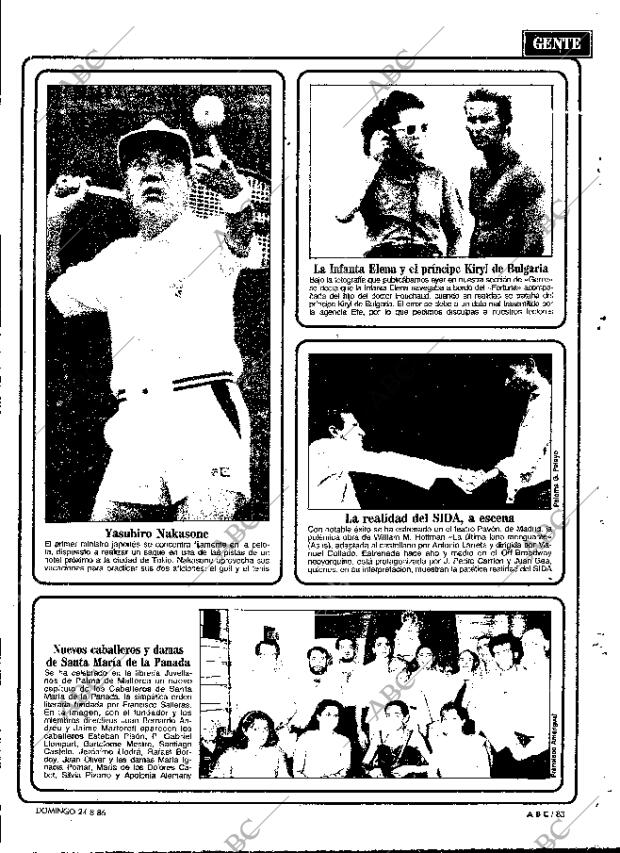 ABC MADRID 24-08-1986 página 83
