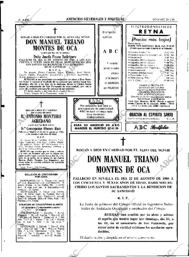 ABC SEVILLA 24-08-1986 página 58