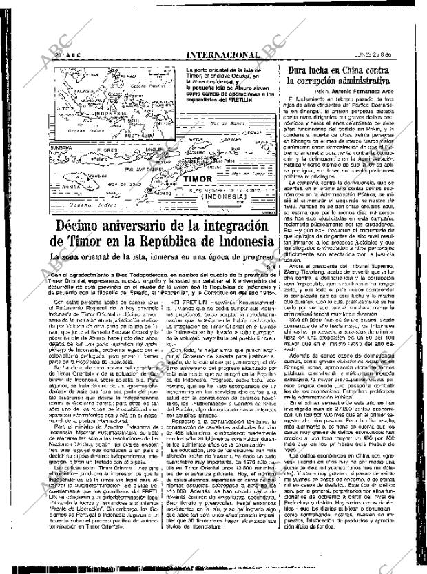 ABC MADRID 25-08-1986 página 20