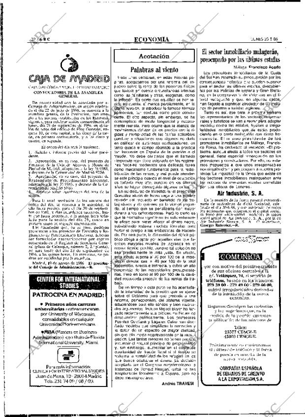 ABC MADRID 25-08-1986 página 32