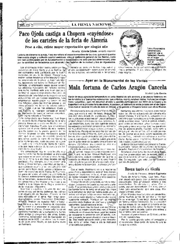 ABC MADRID 25-08-1986 página 34