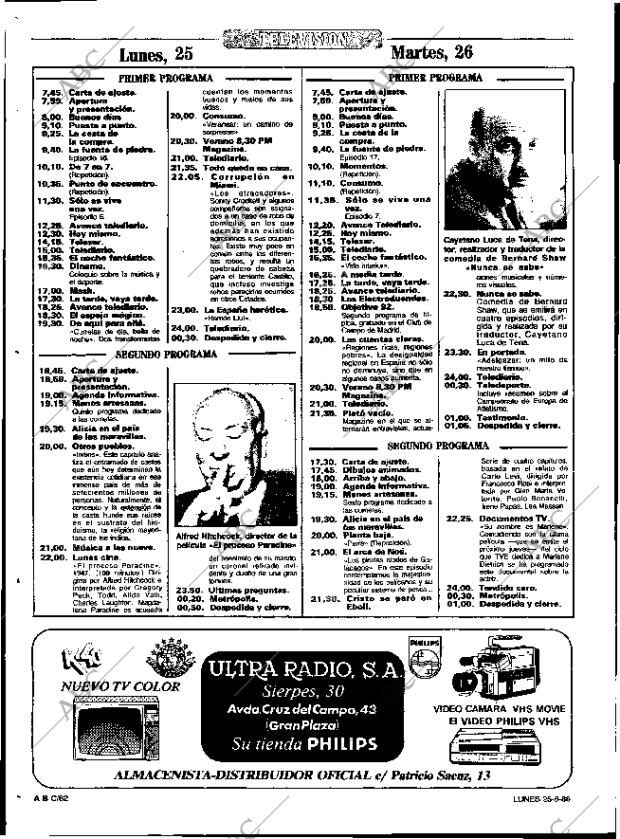 ABC SEVILLA 25-08-1986 página 62