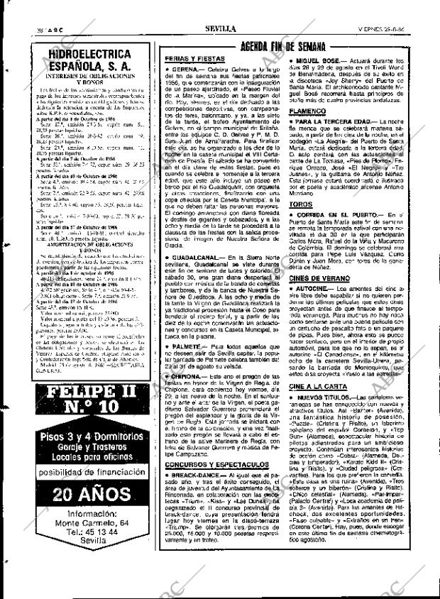 ABC SEVILLA 29-08-1986 página 38