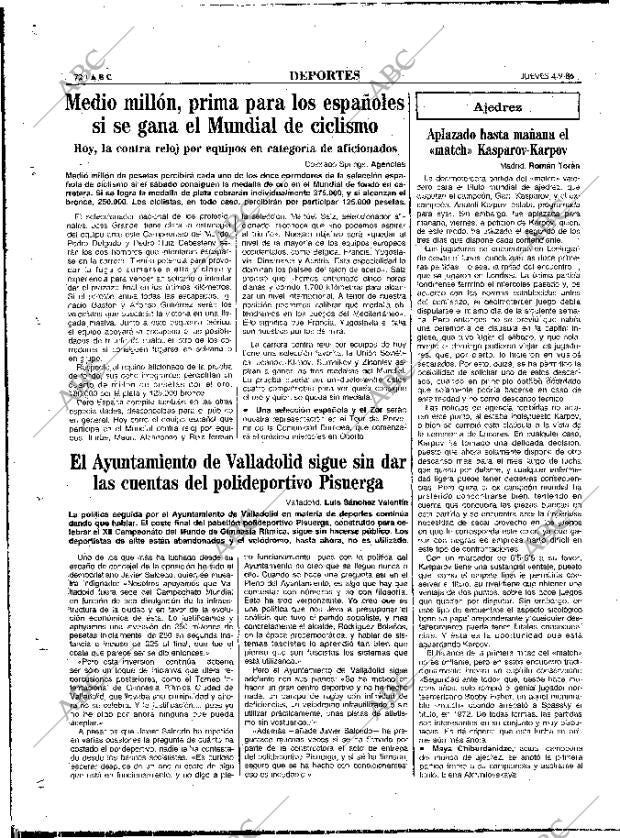 ABC MADRID 04-09-1986 página 72