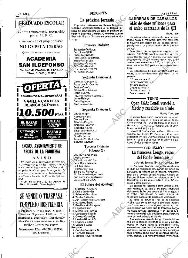 ABC SEVILLA 08-09-1986 página 42