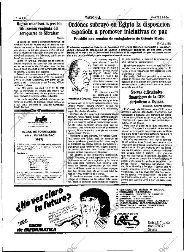 ABC SEVILLA 09-09-1986 página 16
