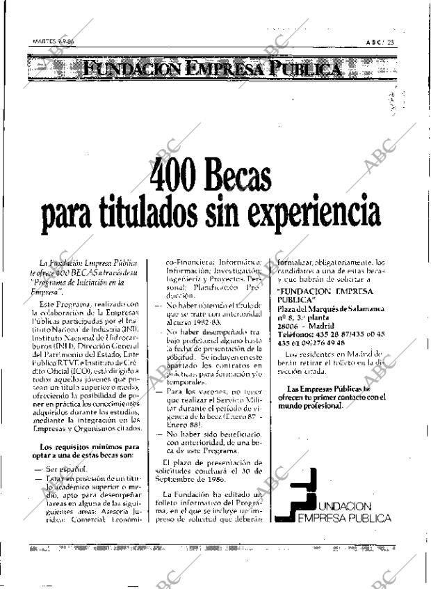 ABC SEVILLA 09-09-1986 página 23