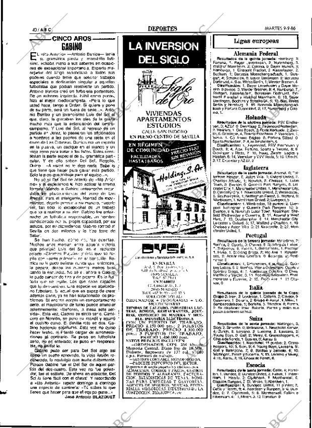 ABC SEVILLA 09-09-1986 página 40