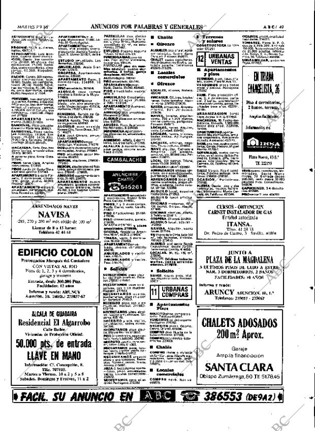 ABC SEVILLA 09-09-1986 página 49