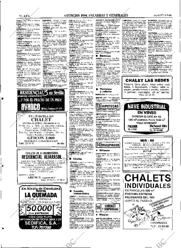ABC SEVILLA 09-09-1986 página 50