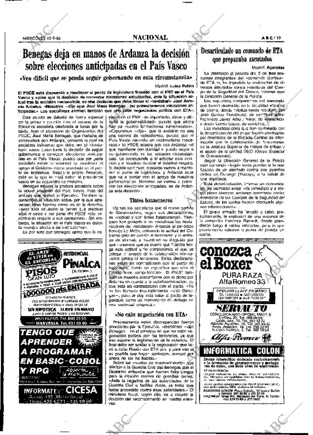 ABC MADRID 10-09-1986 página 19