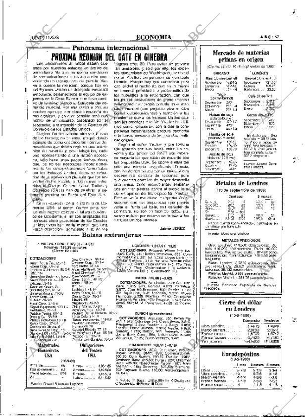 ABC MADRID 11-09-1986 página 67