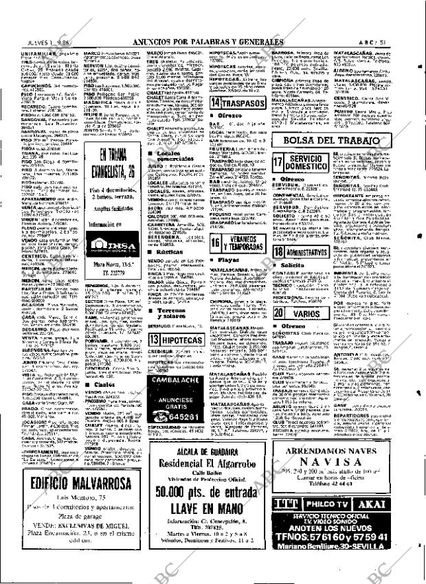 ABC SEVILLA 11-09-1986 página 51