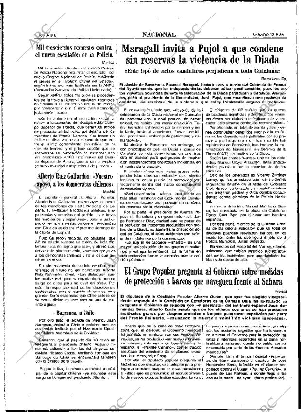 ABC MADRID 13-09-1986 página 18