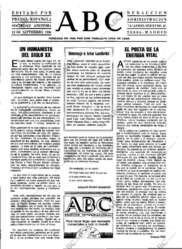 ABC MADRID 13-09-1986 página 3