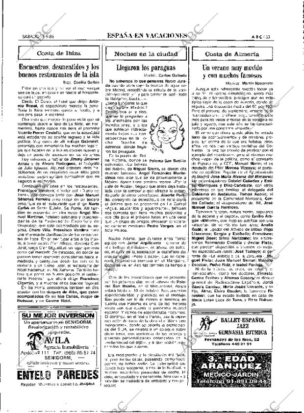 ABC MADRID 13-09-1986 página 33