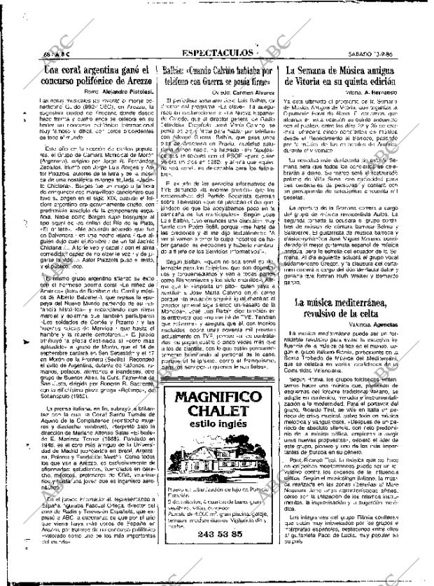 ABC MADRID 13-09-1986 página 68