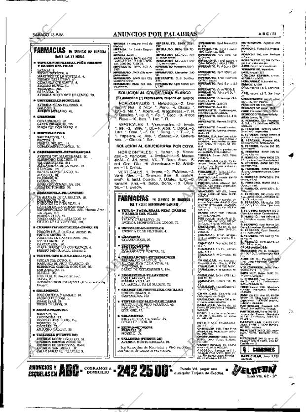 ABC MADRID 13-09-1986 página 81