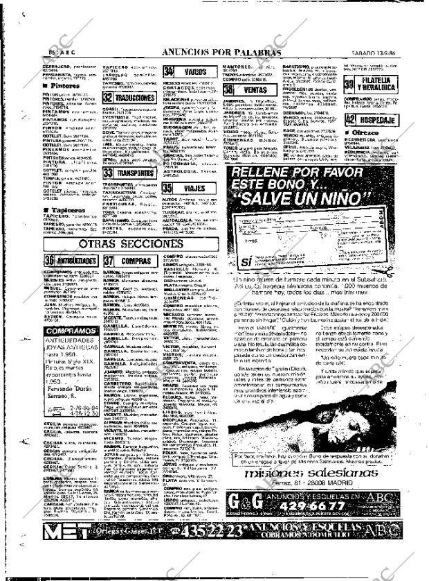 ABC MADRID 13-09-1986 página 86