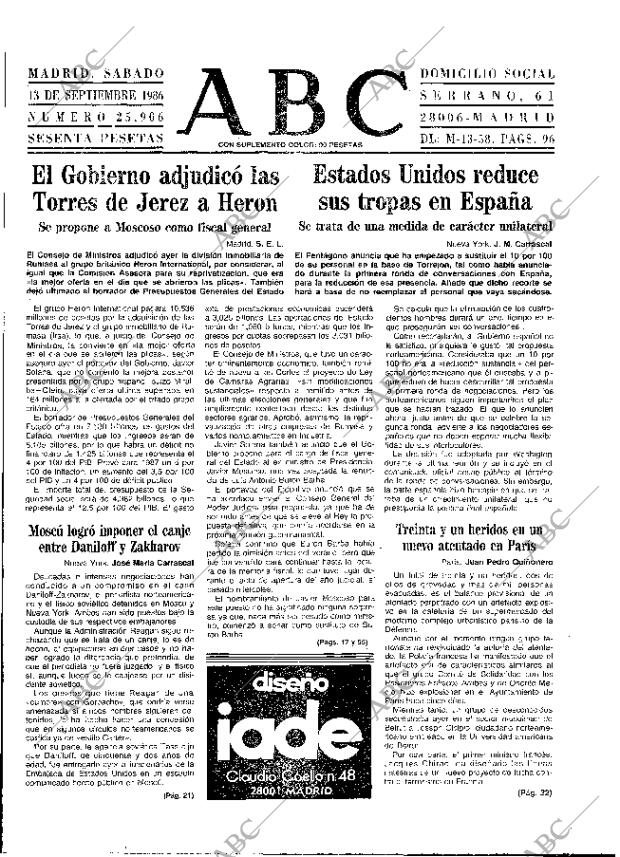 ABC MADRID 13-09-1986 página 9