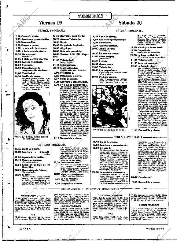 ABC MADRID 19-09-1986 página 102