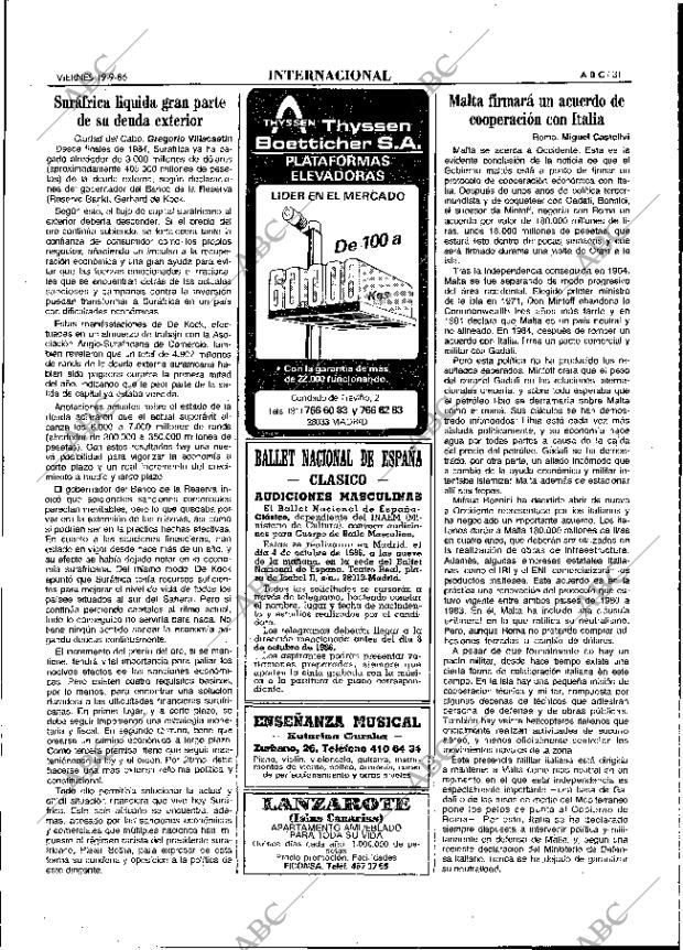 ABC MADRID 19-09-1986 página 31