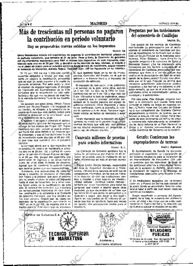 ABC MADRID 19-09-1986 página 36